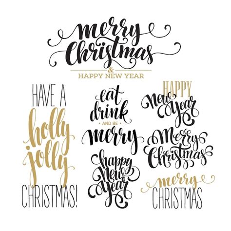 Vrolijke kerst belettering ontwerpen Afbeeldingen - Gratis downloaden ...