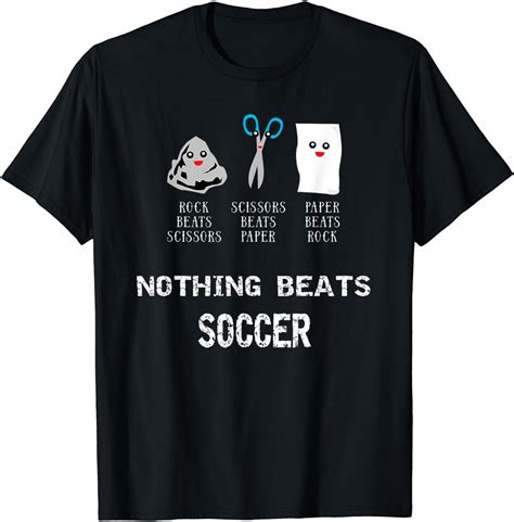 Rock Paper Scissors Soccer Cool Sports Lovers Gifts T-Shirt - Walmart.com