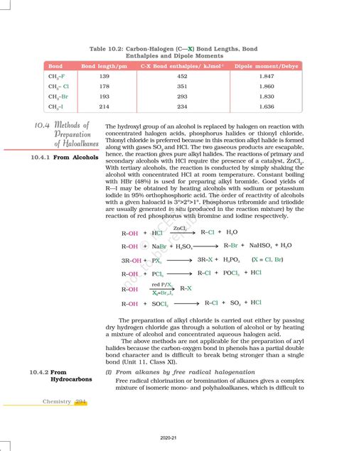 Haloalkanes And Haloarenes - NCERT Book of Class 12 Chemistry Part II