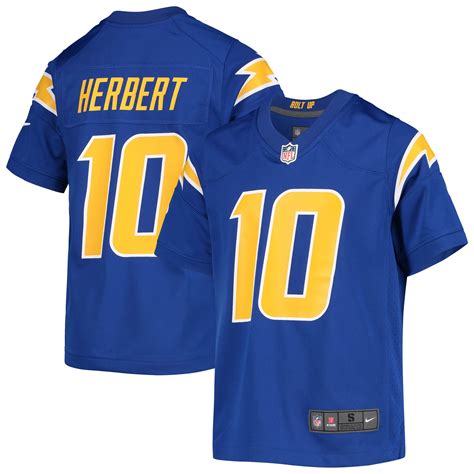 Justin Herbert Los Angeles Chargers Youth Jersey – Royal – Jerseymaker ...