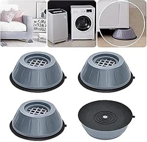 Lepose Washer Dryer Anti Vibration Pads with Suction Cup Feet, Fridge ...