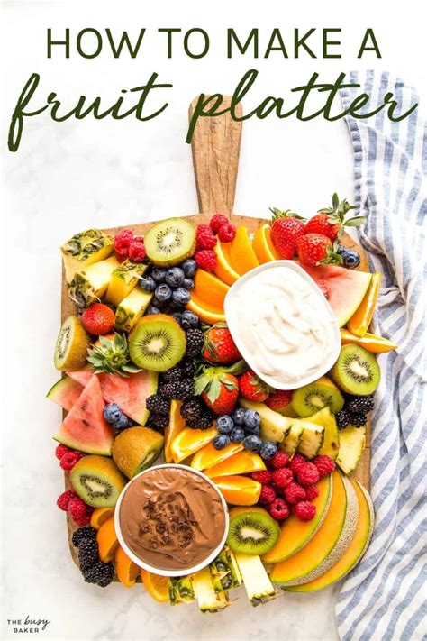 How to Make a Fruit Platter - The Busy Baker