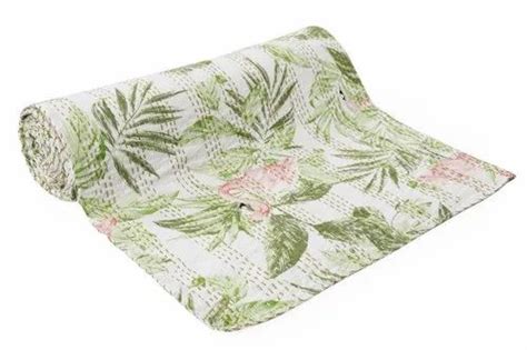 Kantha Quilt - Patchwork Silk Double Kantha Quilt Manufacturer from Jaipur