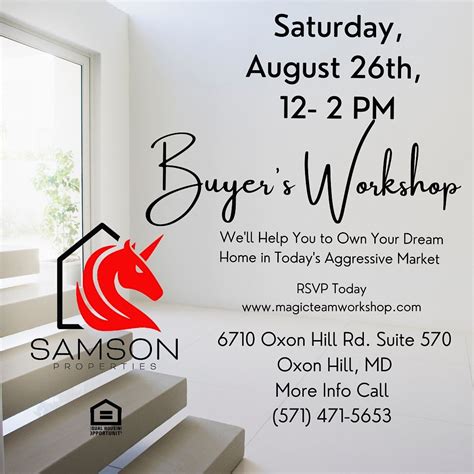Its Your Time to Buy- C.G. Shelton Home Buyers Workshop, 6710 Oxon Hill ...