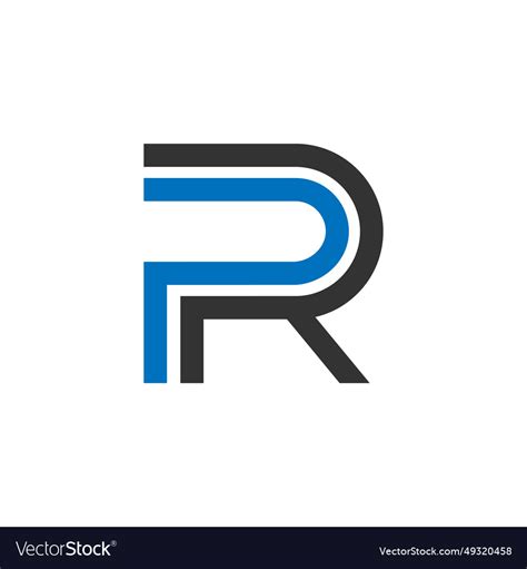 Pr logo design Royalty Free Vector Image - VectorStock