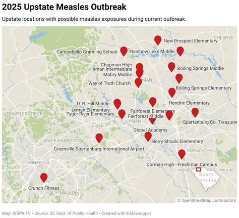 More schools exposed as SC measles cases increase