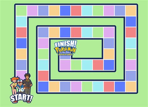 Printable Pokemon Game Board