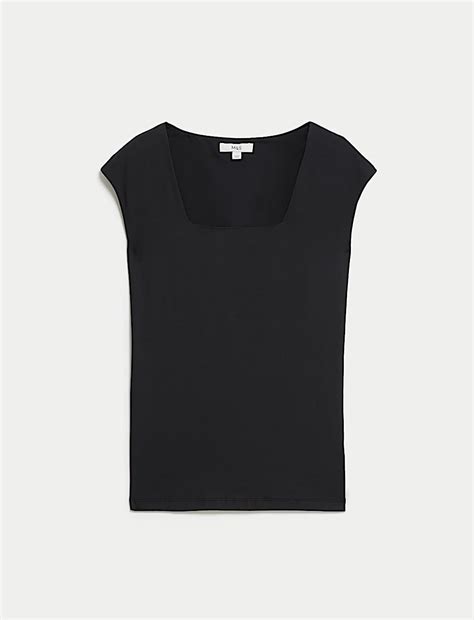 Buy Square Neck Top at Marks & Spencer
