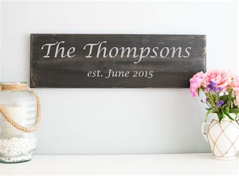 Personalized Last Name Signs