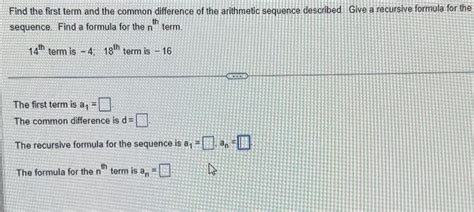 Image result for Recursive Formula with Common Difference