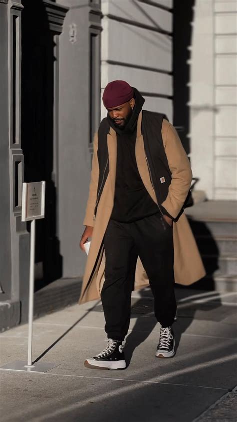 @stylesbyslimster | Black men casual style, Winter outfits men, Black ...