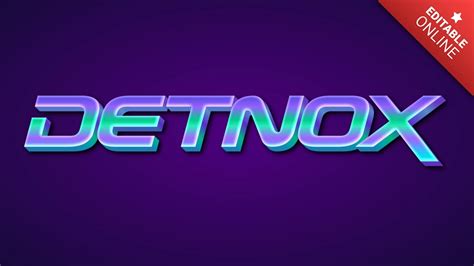 Detnox Generador de efectos de estilo de texto