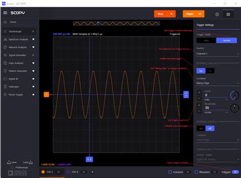 Scopy Oscilloscope [Analog Devices Wiki]