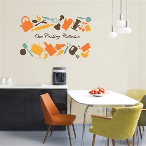 Decor Villa PVC Vinyl Our Cooking Collection 3D Decoration Kitchen Wall ...
