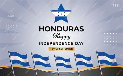 Premium Vector | Honduras Poster for Independence Day