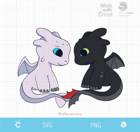 2 Dragon Head Toothless Vector, Light Fury Svg, Night Furies Svg ...