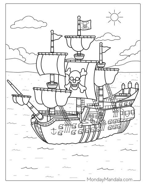 Free Pirate Coloring Printables