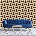 WallDaddy Self Adhesive Wallpaper Model Name Wood Square Size Large ...