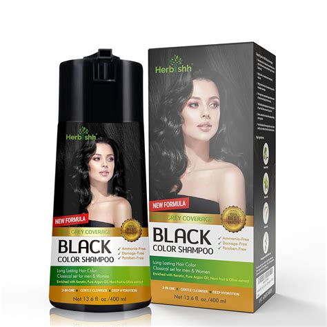 Herbishh Hair Color Shampoo for Gray Hair - Enriched India | Ubuy