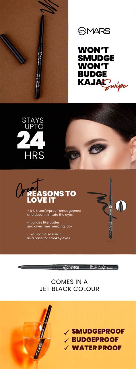 Buy MARS Twist Up Kajal | No Sharpening Smudge Proof Kajal India | MARS ...