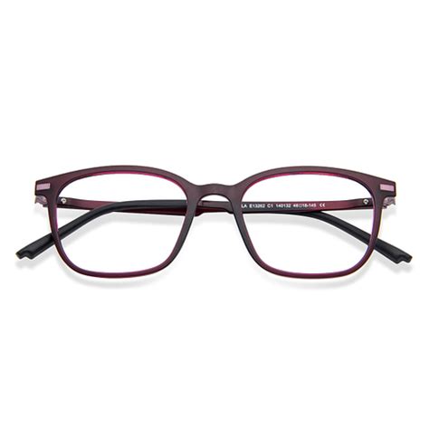 Buy Purple Transparent Black Full Rim Rectangle Lenskart Air Essentials ...