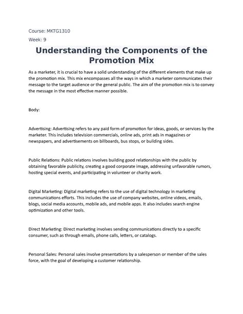 Promotion Marketing Mix Examples 的图像结果