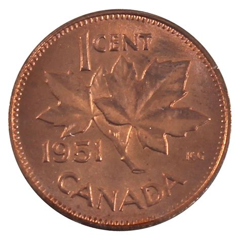 1-cent 1951 ICCS Certified MS-65