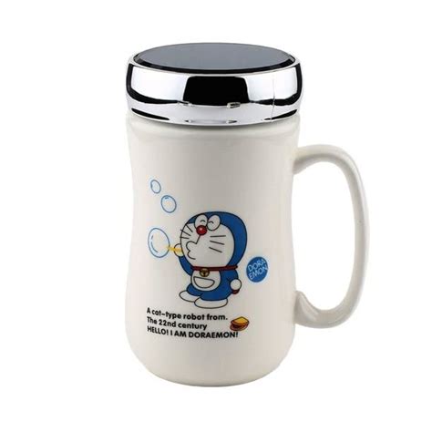 Buy Urmila Trade Cute Doremon Ceramic Glass Coffee Mug Cup with Spill ...