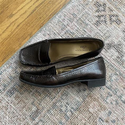 Anne Klein Women's Brown Loafers | Depop