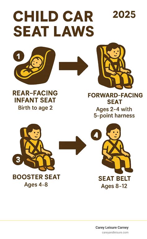 Child Car Seat Laws: 4 Essential Safety Stages