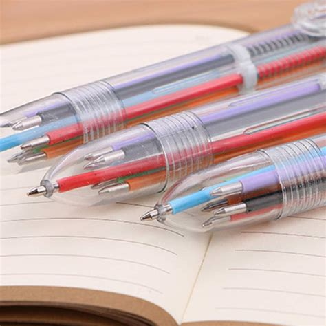 Buy Academyus Ballpoint Pens 6-Color Ballpoint Gel Pen Writing Marker ...