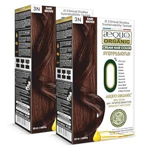 Aequo Organic Creme Hair Colour Salon Pack With QH+ Water for Men and ...