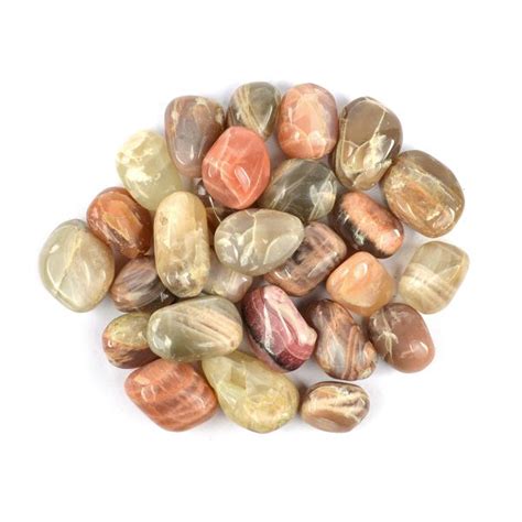 Multi Moonstone Superior Tumble Stone – Reiki Crystal Products LLP