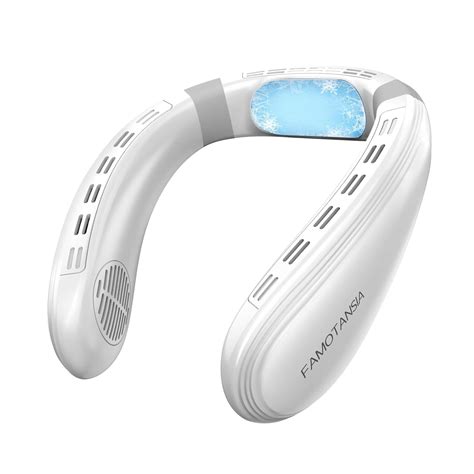 FAMOTANSIA Neck Cooling Fan, Air Conditioner Neck Fan with Cooling ...