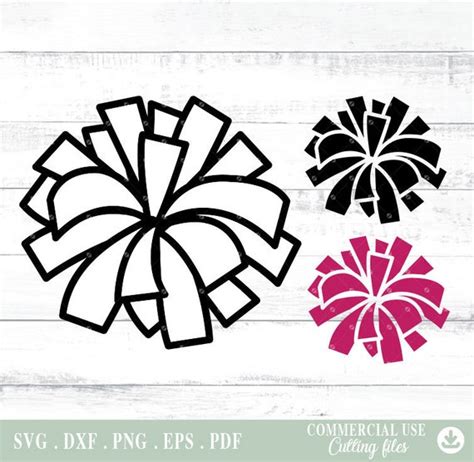 Pom Pom Svg Cheerleading Pom Pom Svg Sport Svg Cutting - Etsy India