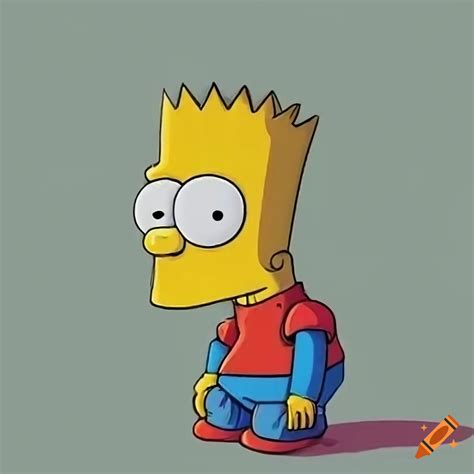 Bart simpson character on Craiyon