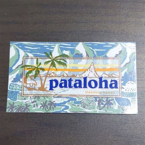 【pa-54】patagonia パタゴニア sticker ステッカー HONOLULU HAWAII PATALOHA ホノルル ハワイ ...