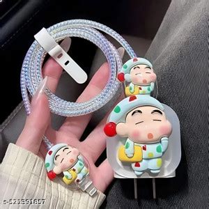KNJ | Sleepy Shinchan Charger Cover for 18W/20W iOS Adapter Cable ...