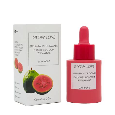 Sérum Facial de Goiaba Glow Love Max Love com 36un de 30ml Max Love
