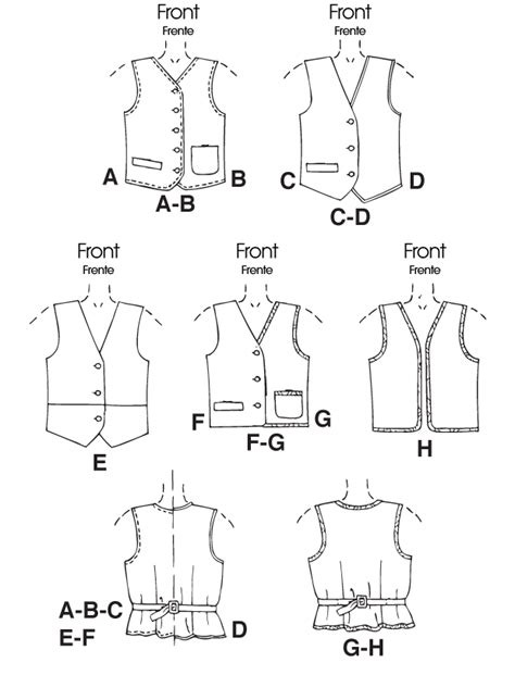 Image result for Free Printable Vest Pattern