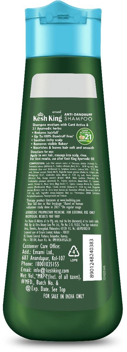 Kesh King Anti-Dandruff Shampoo, 200 ml Price, Uses, Side Effects ...