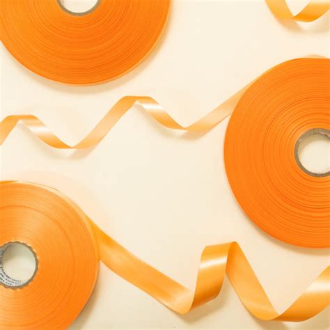 Satin Ribbon Peach – The Packing Company