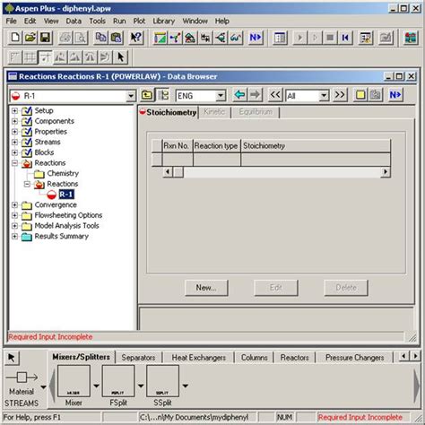 Image result for Reaction Simple Tutorial in Aspen
