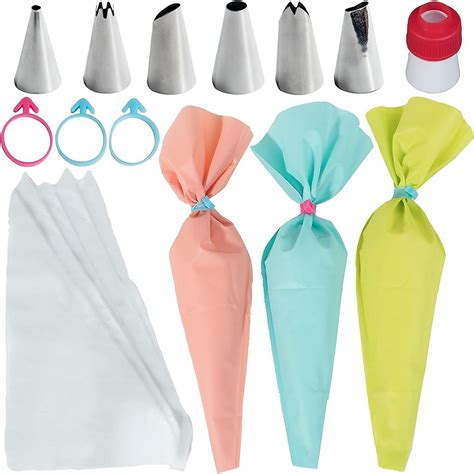Baketivity Kids Cake and Pastry Piping Bags, Resuable and Disposable ...