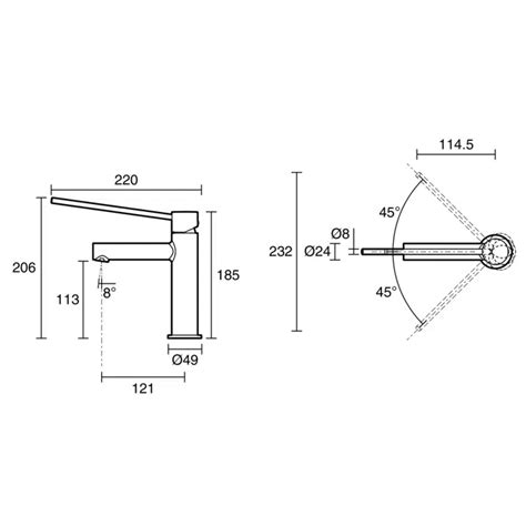 BIM objects - Free download! Mizu Drift Basin Mixer Straight Spout with ...