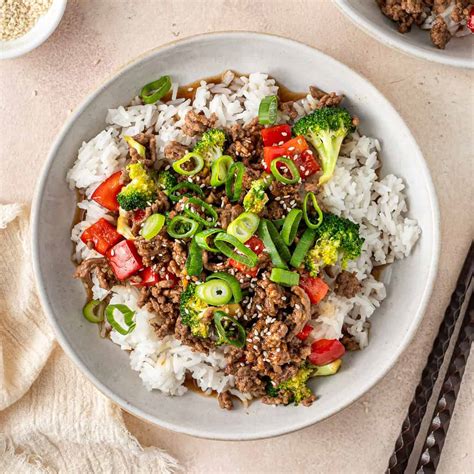 Teriyaki Beef Bowls - Eight Forest Lane