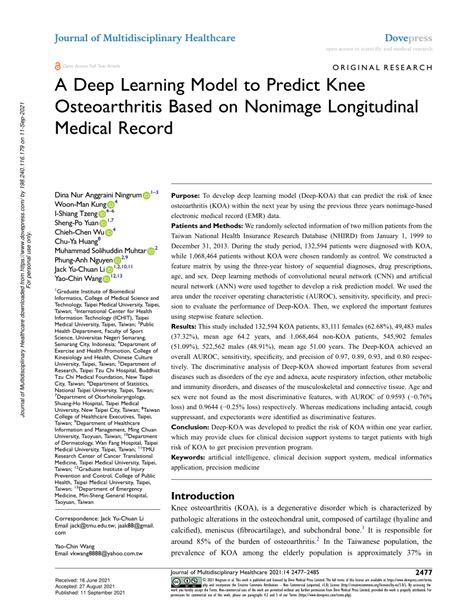 Knee Net Deep Learning Model 的图像结果