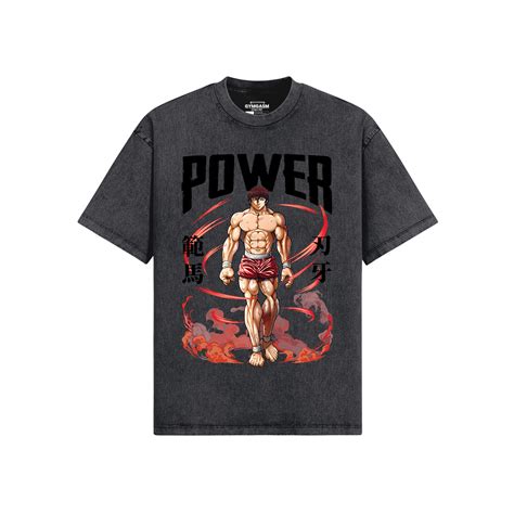 Baki’s Power Best Oversized T-Shirt 285 GSM | Gymgasm – GYMGASM