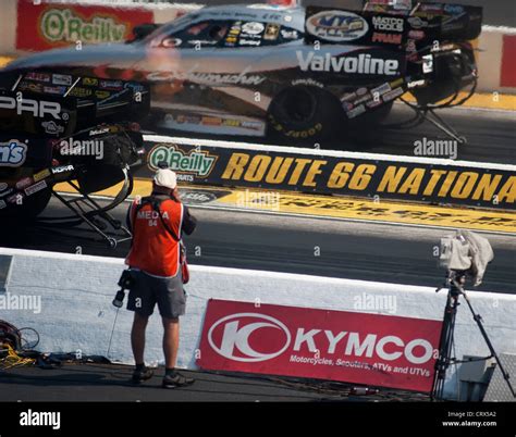 National Hot Rod Association Nationals at Route 66 Raceway, Joliet, Illinois, USA Stock Photo ...