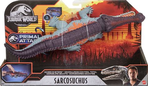 Buy Jurassic World Camp Cretaceous Massive Biters Sarcosuchus Dinosaur ...